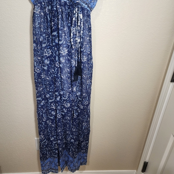 NWT Miss Me Ruffle Print Maxi Dress - Picture 11 of 15